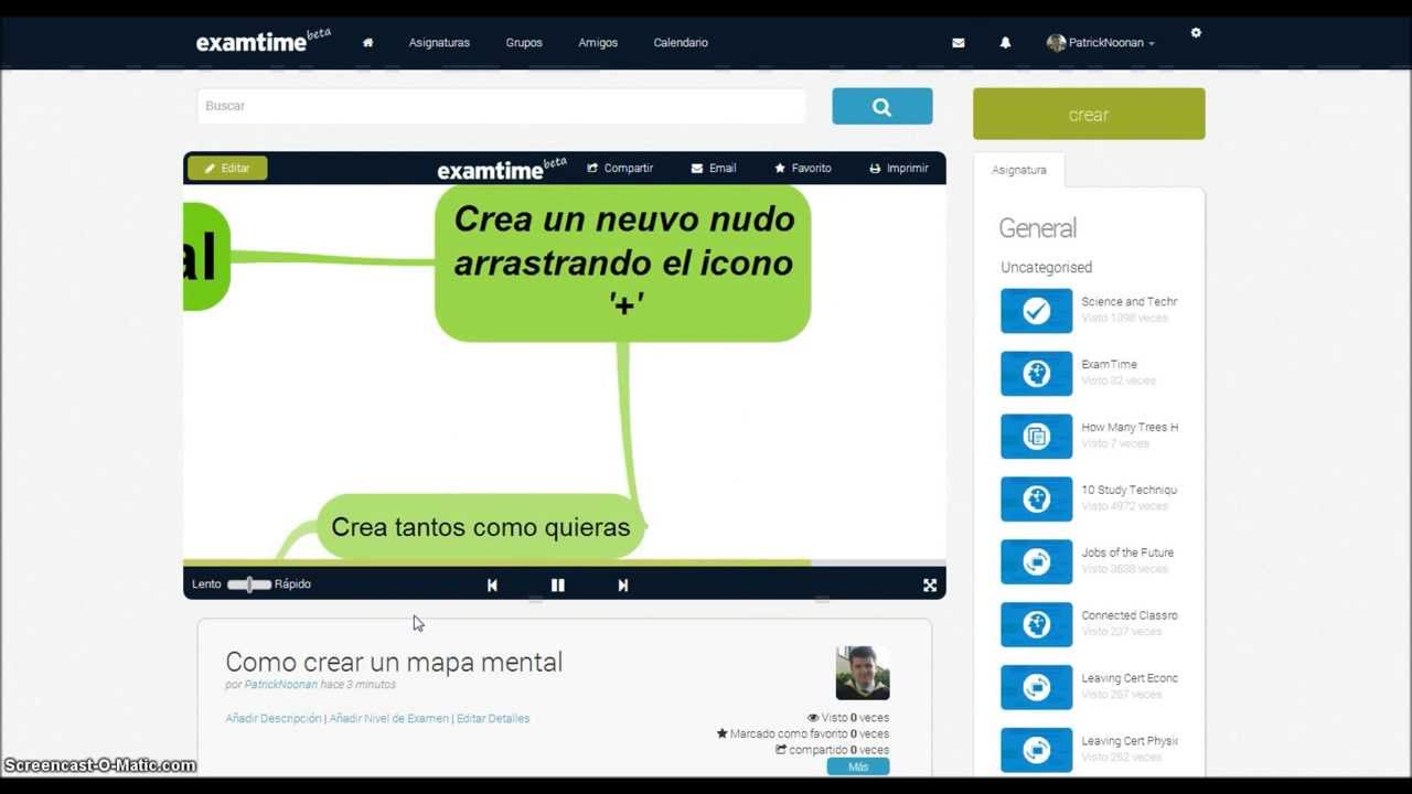 Cómo Crear un Mapa Mental con ExamTime en Español