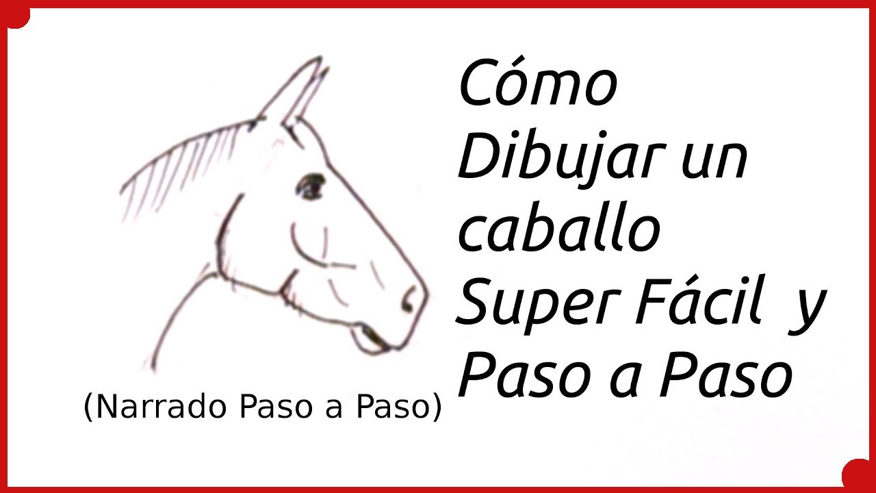 Como Dibujar un Caballo Super Fácil y Paso a Paso (Niños de 6 a 12)