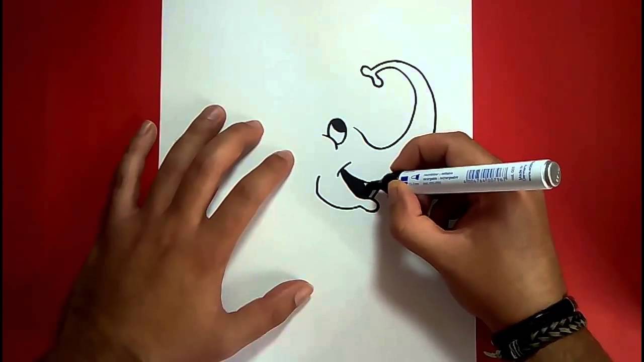 Como dibujar un elefante paso a paso 6 | How to draw an elephant 6