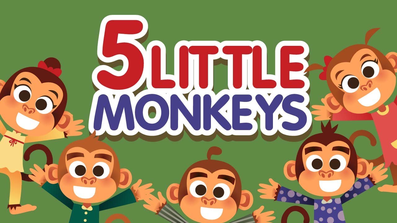 Five Little Monkeys Jumping on the Bed • Nursery Rhymes Song with Lyrics • Cartoon Kids Songs