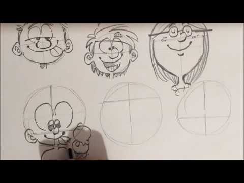 APRENDER A DIBUJAR CARICATURAS jugando con la simetría
