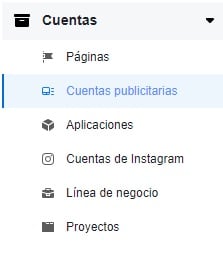 opcion cuentas publicitarias