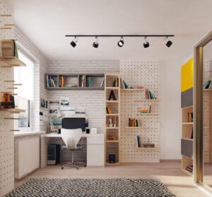ordenar una sala de estudio