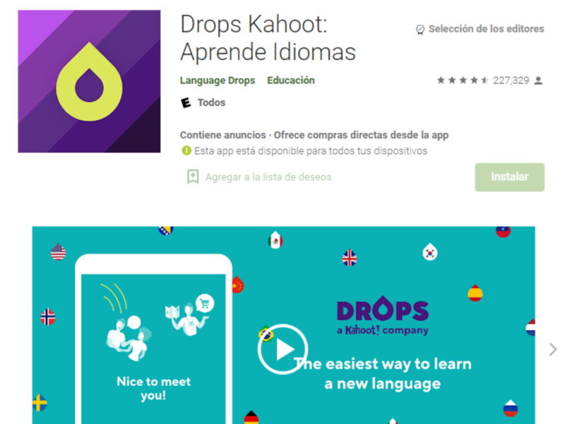drops aprender app idiomas