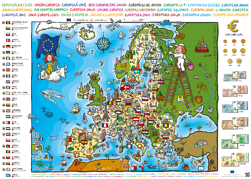 mapa union europea infantil