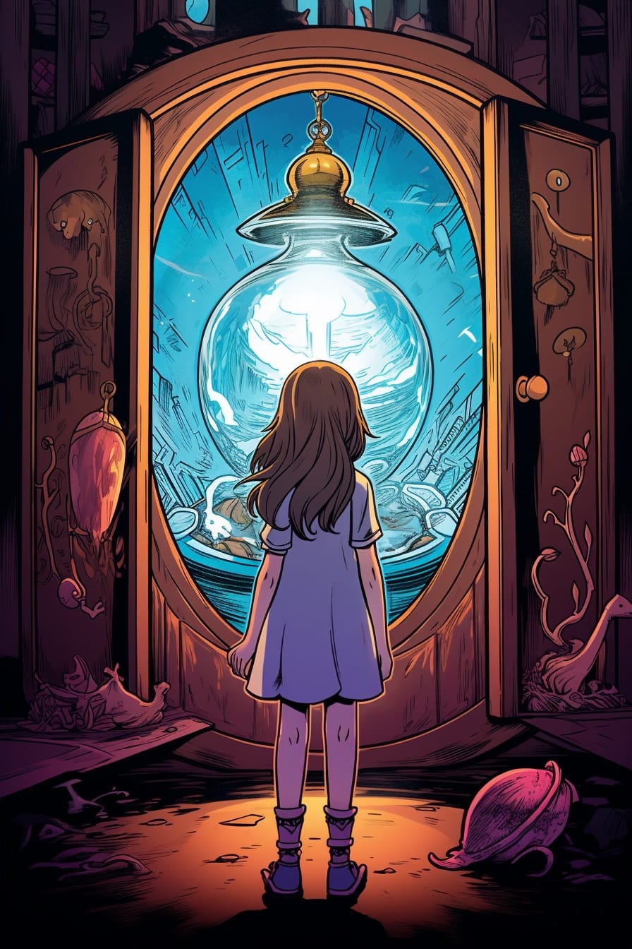 Historia juvenil: «La chica y la puerta mágica: Aventuras en un mundo encantado»
