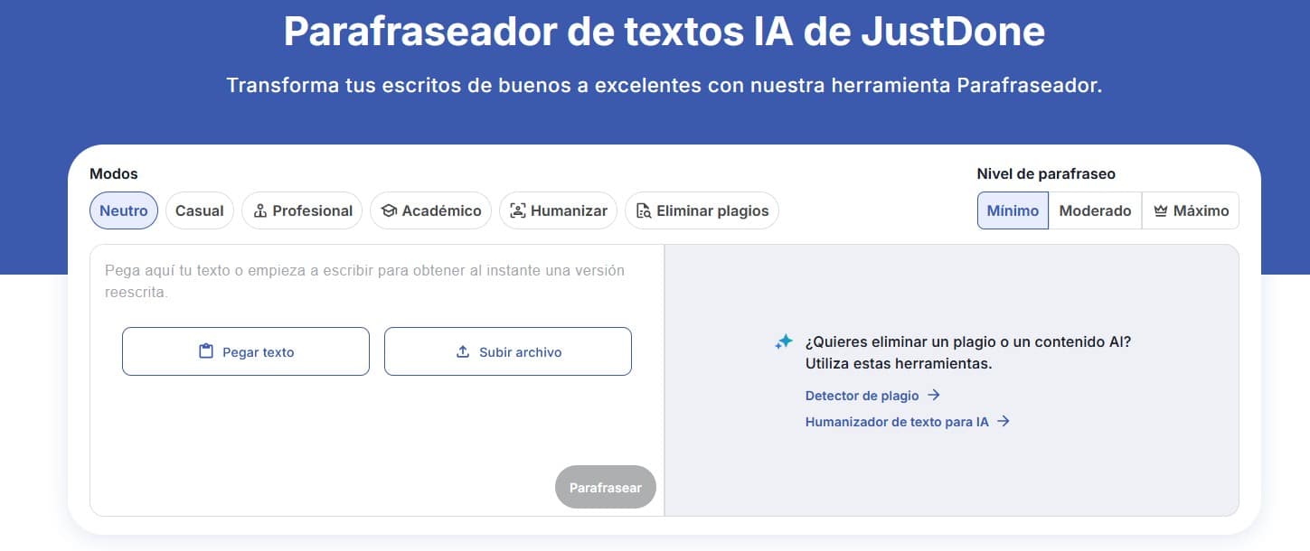 Las 3 mejores herramientas de parafraseo en español con IA (gratuitas y ...