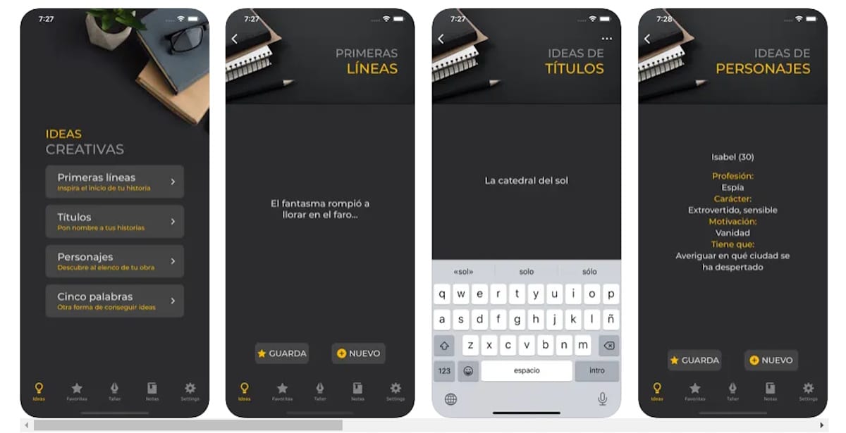 app ideas para escribir
