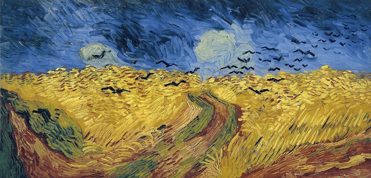 van gogh campo de trigo con cuervos