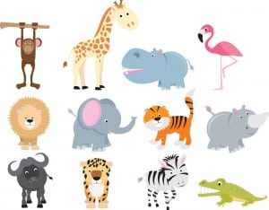 animales de safari