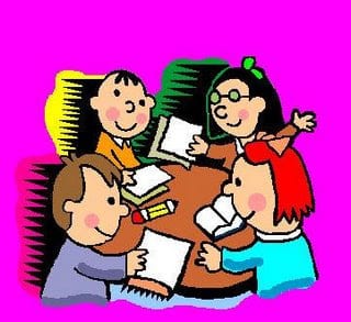niños estudiando